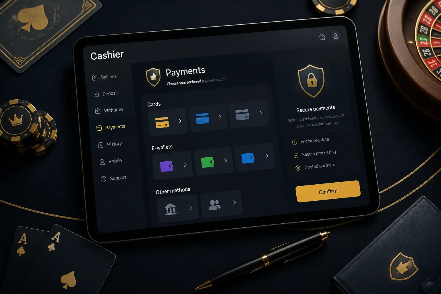 Payment Options and Security Features